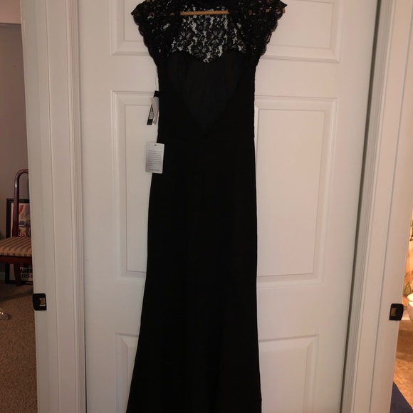 Lulus Lace Bodice Mermaid Gown size XS black - Picture 5 of 8